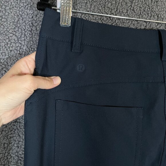 Lululemon City Sleek Wide Leg 7/8 Length Pants - Women's Size 30 - Navy Blue - Picture 6 of 10